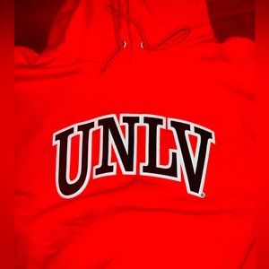 UNLV University of Nevada Las Vegas, size large red hoodie. Brand new, worn once